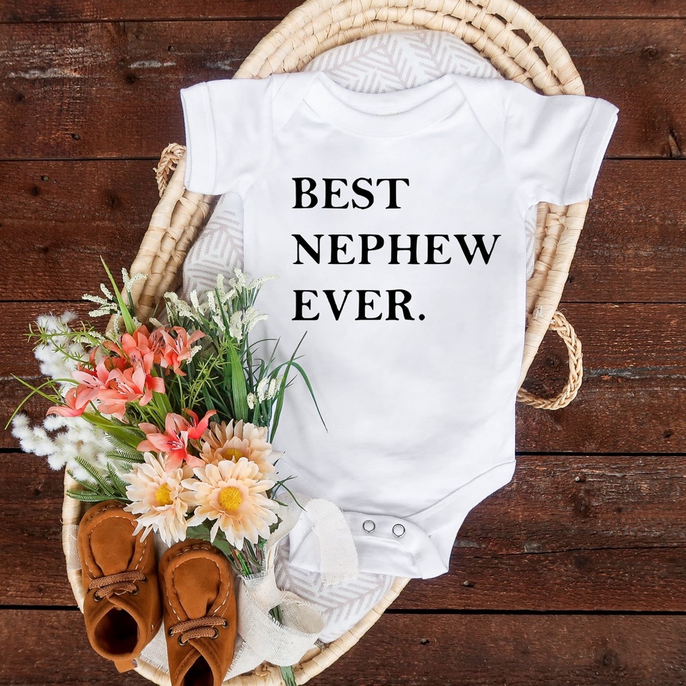 Best Nephew Ever Baby Onesie - Picture 1 of 3